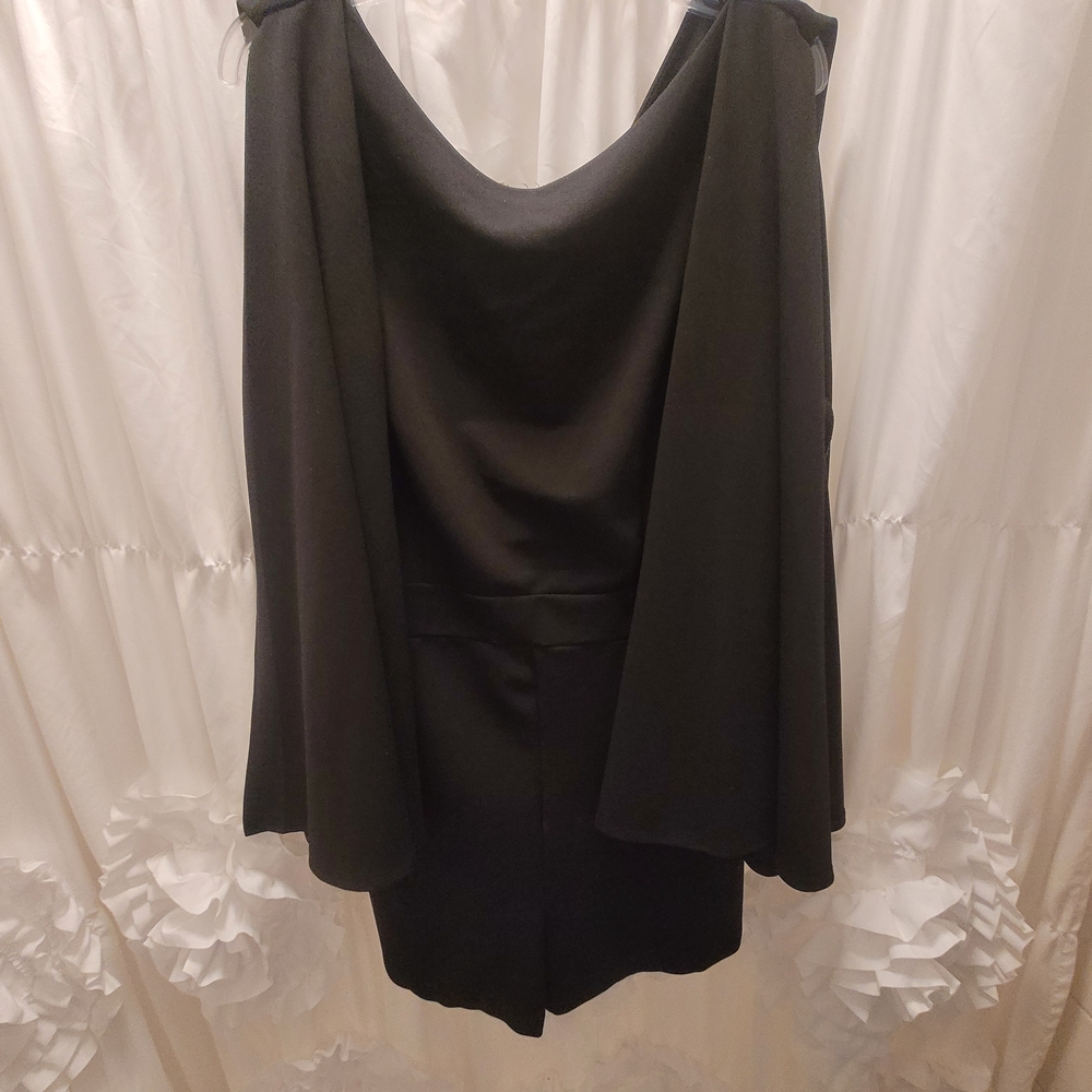 Black Cape Romper